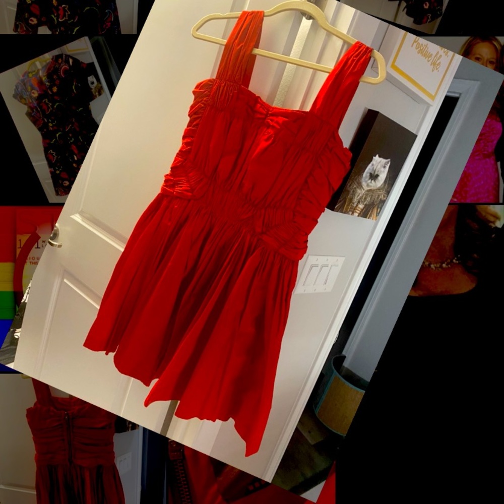 Awesome ruffle dress size 8! Worn once